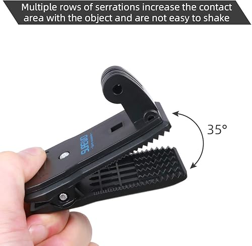Miniatura 9 de SUREWO Soporte de correa de mochila con rotación de 360 compatible con cámaras de acción GoPro Hero 11, 10, 9, 8, 7, 6, 5, 4, Fusion, DJI Osmo