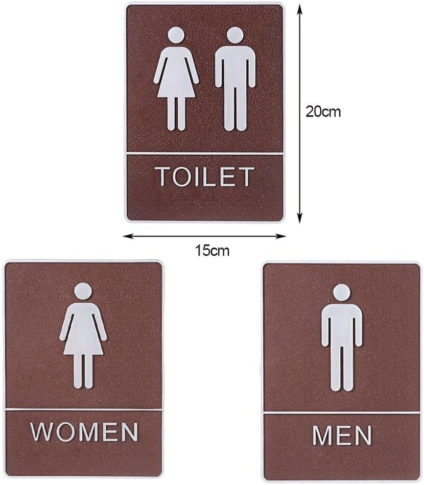 トイレサインステッカー 粘着式 剥がせる 模造皮革 男性 女性 絵画プレート バー パブ 壁装飾 工芸品