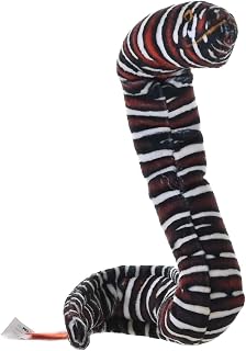 Wild Republic Coilkins Moray EEL Zebra, Stuffed Animal, 12 Inches, Plush Toy, Fill is Spun Recycled Water Bottles