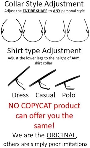Miniatura 3 de Collar Shaper Selecciona el tamaño del cuello de tu camisa El sistema original de soporte de collar Estancias de cuello NO HECHO de plástico