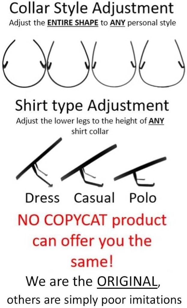 Miniatura 3 de Modeladora de cuello Selecciona la talla de tu cuello de camisa El sistema original de soporte ajustable para cuello de camisa