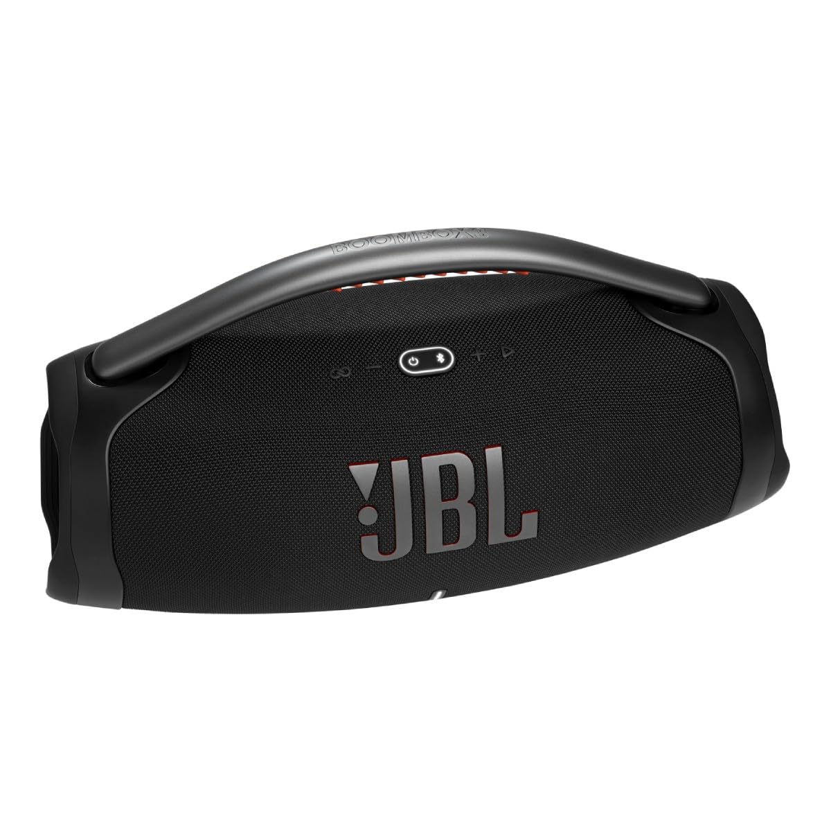 JBL Boombox 3 Altavoz Bluetooth inalámbrico, altavoz portátil a prueba de agua con modo para interiores y exteriores, 24 horas de tiempo de reproducción, en negro