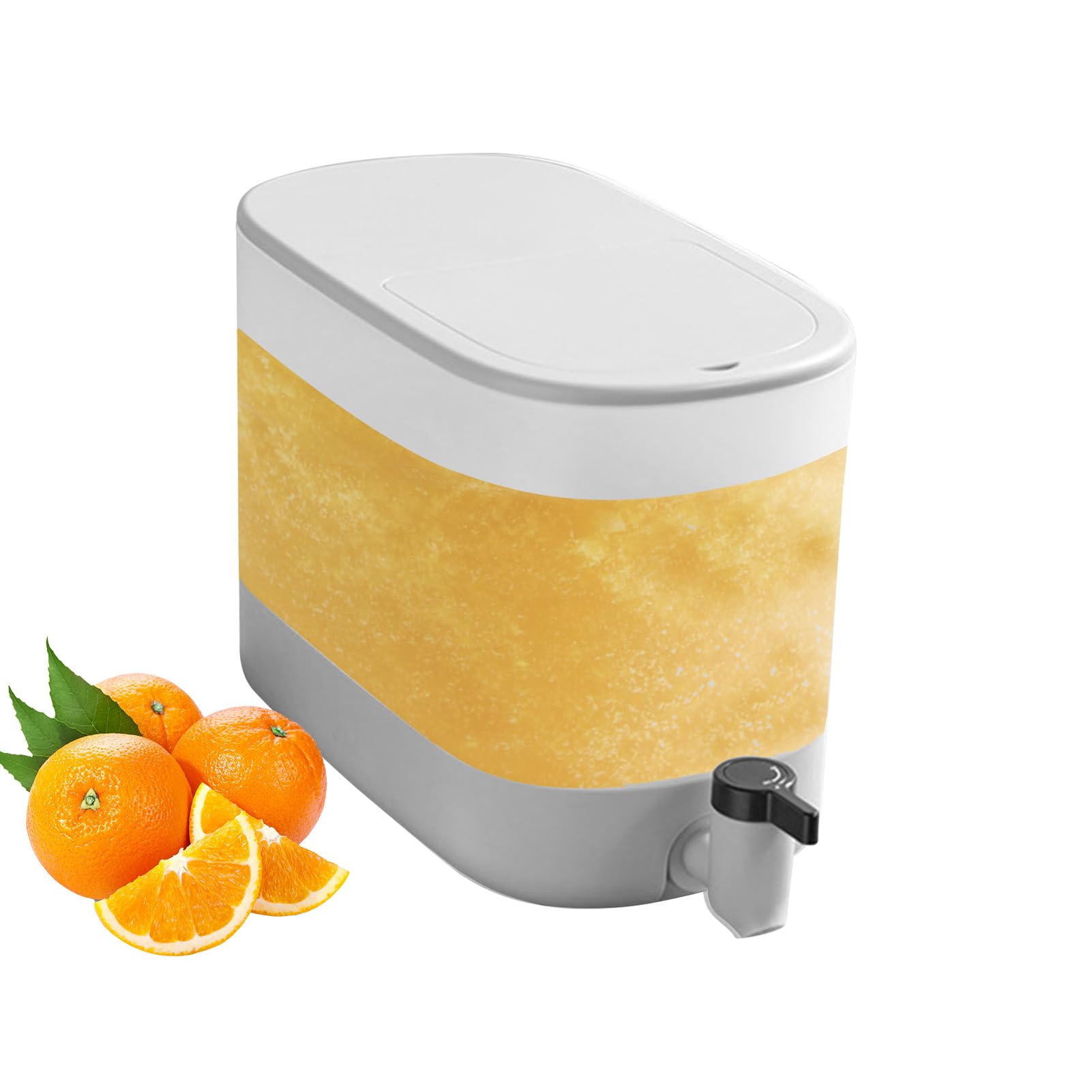 Dispensador de bebidas con espiga, hervidor frío sellado de 4 litros con tapa, cubo de hervidor de bebidas frías para refrigerador, de frutas para agua, limonada