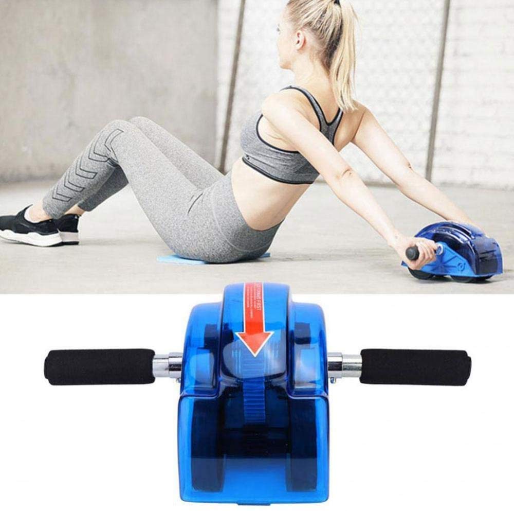 CLQ Bauchwalze, Bauchmuskeltrainer, Allrad für Fitness, gut gepolsterte Kniematte mit rutschfestem Bauchmuskeltraining und Muskelaufbau für Frauen und Männer