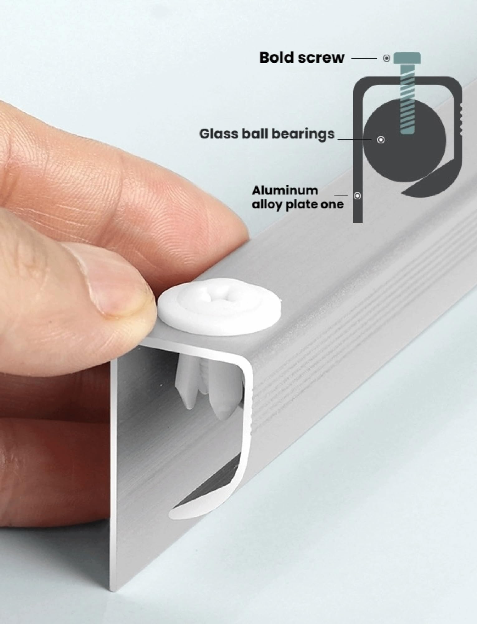 Porte-reçus en alliage d'aluminium