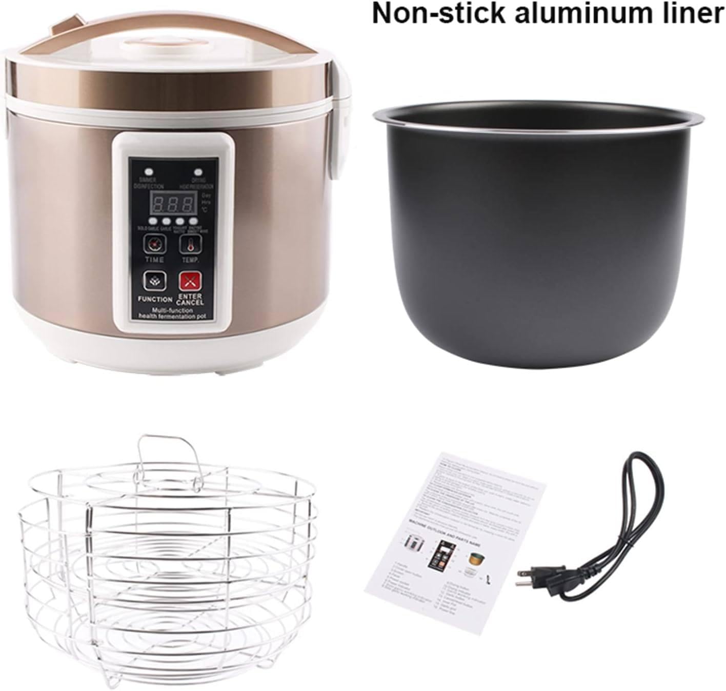 5L/6L/7,5L wielofunkcyjny czarny czosnek fermentor inteligentne sterowanie automatyczne urządzenie do czosnku Multi goździki czosnku DIY kuchenka, 5 l
