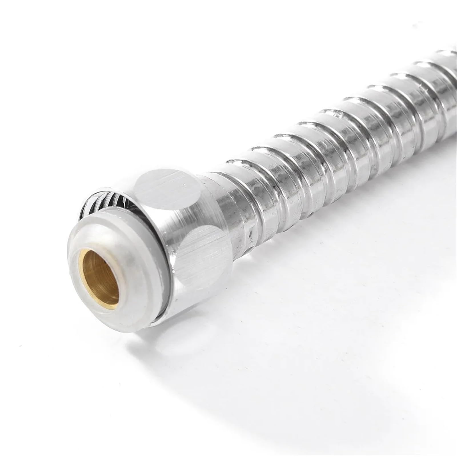 Manguera Ducha Manguera de Ducha Flexible, 1 Uds., 1m/1,5 m/2m, mangueras de plomería, Accesorios de baño cromados de Acero Inoxidable, Tubo de Cabezal de Ducha con Cabezal de Agua(1.5M)