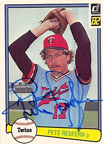 Sports Memorabilia Autograph Warehouse 246392 Pete Redfern Autographed Baseball Card - Minnesota Twins 1982 Donruss - No. 51