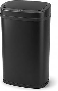 Five Stars® Mülleimer mit Sensor - 60 Liter - Edelstahl - Küche - Schwarz