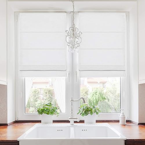 TWOPAGES - Estor para ventana, opacas, con accesorios de instalación incluidos