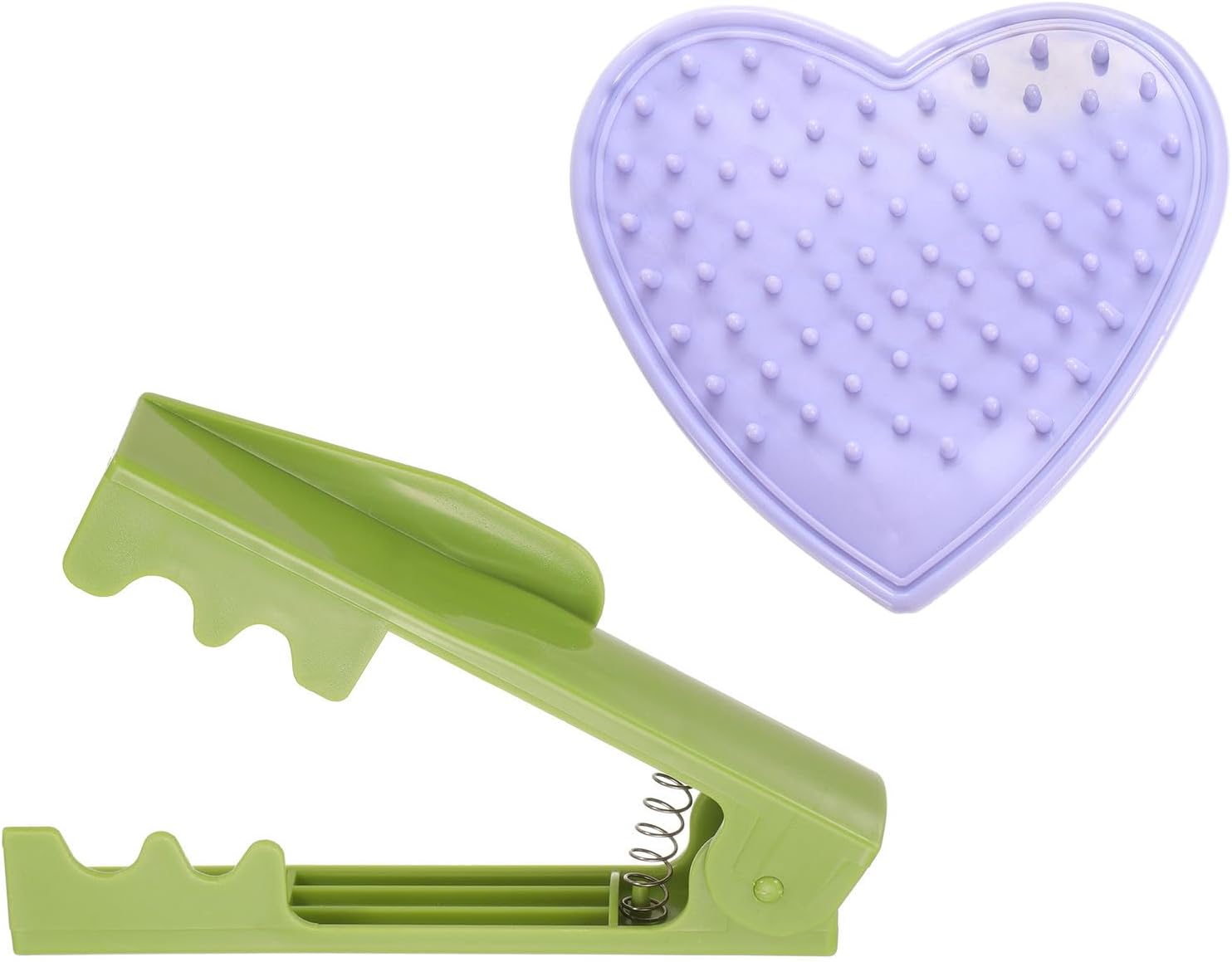 HARFINGTON 2pcs Rose Thorn Stripper Tool Set 5.5" 4.7" ABS Plastic PVC Flower Thorn Leaf Remover Flower Stem and Leaf Stripping for Gardening Home Florist, Green, Purple
