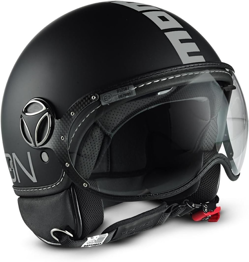 Amazon MOMO DESIGN モモデザイン FGTR Classic Helmet 2016モデル ヘルメット ブラック/シルバー