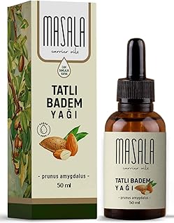 Masala Tatlı Badem Yağı 50 ml. Soğuk Pres (Sweet Almond Carrier Oil)