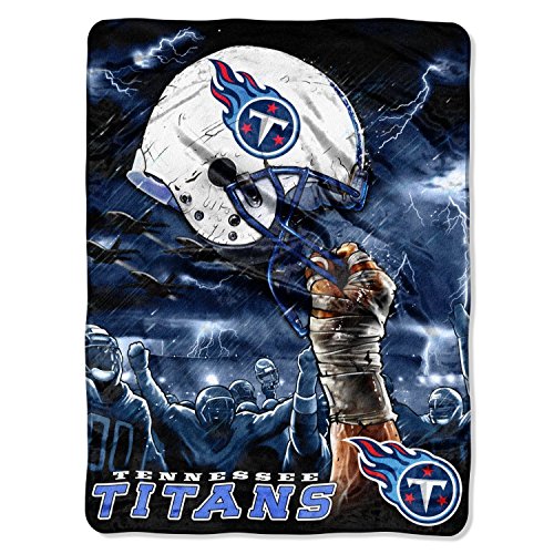 Northwest NFL Tennessee Titans Unisex-Adult Raschel Throw Blanket, 60