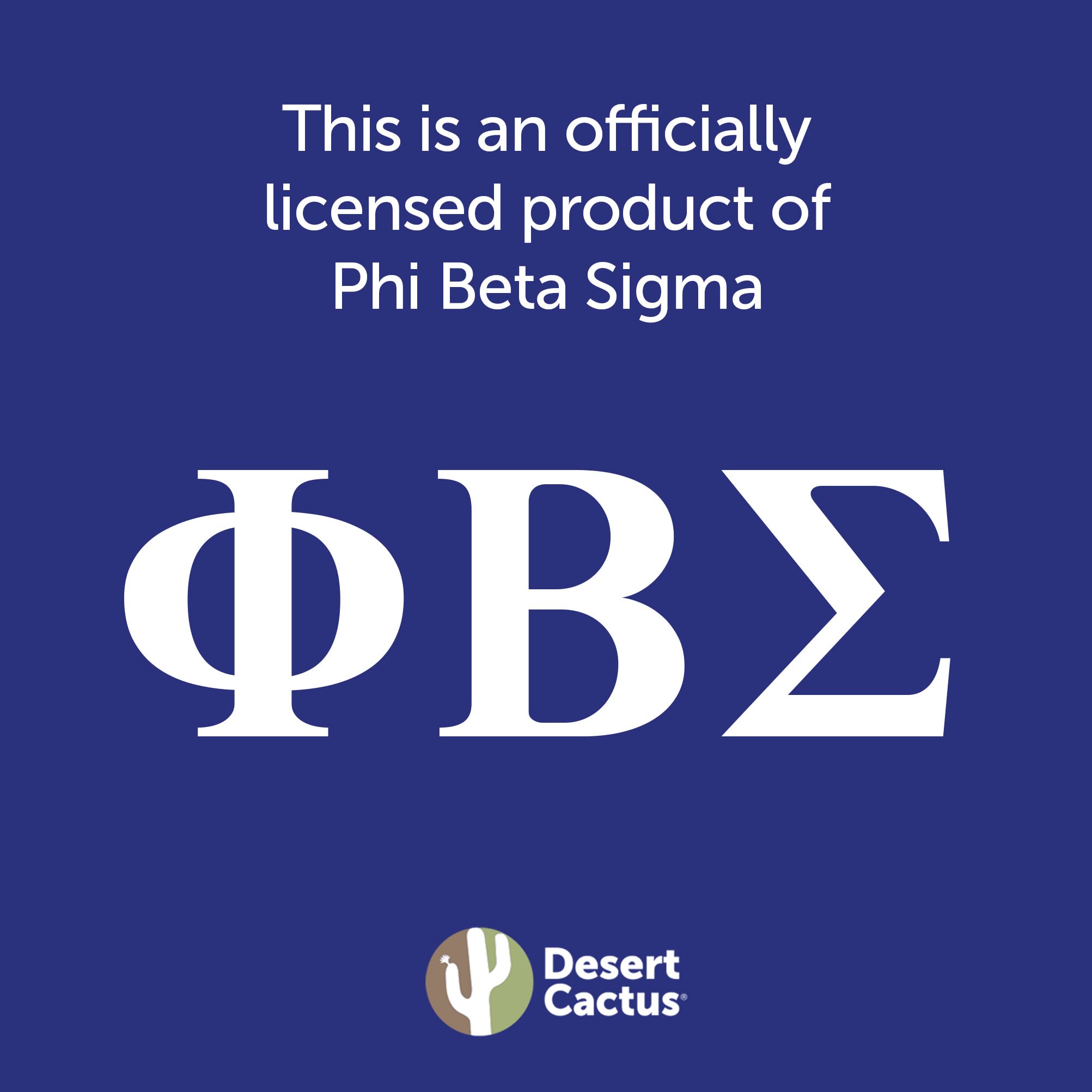 Desert Cactus Phi Beta Sigma Accessories Sigmas Metal Car Tag for Front or Rear of Vehicle (Car - 7609)