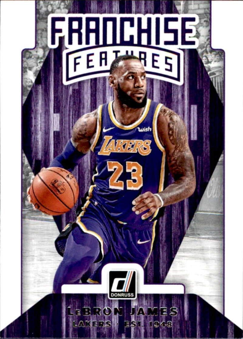 2019-20 Donruss Franchise Features #27 LeBron James Los Angeles Lakers Basketball Card