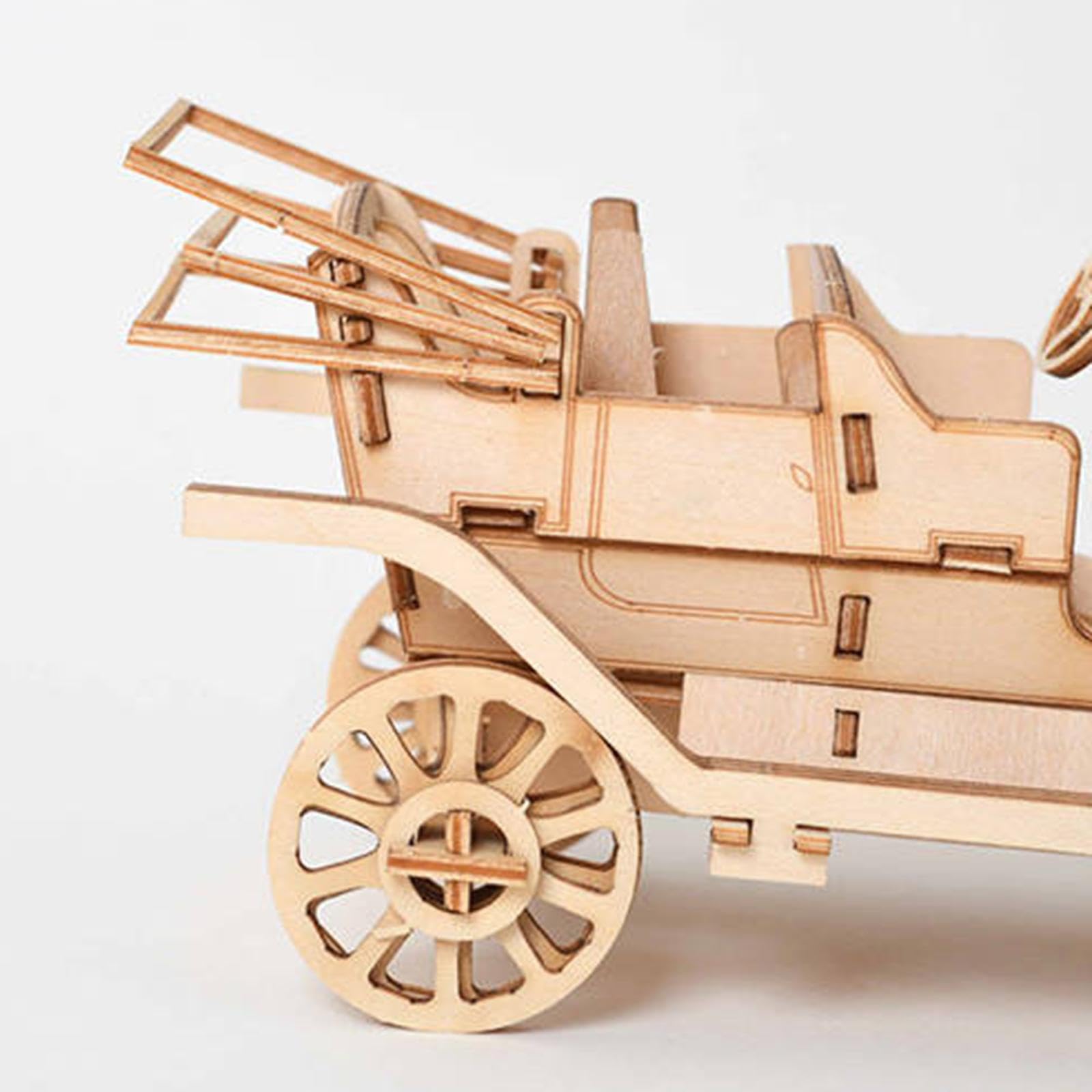 Kit Puzzle 3D Macchina D In Legno | materiale naturale, assemblaggio manuale, apprendimento giocoso, adatto a teenager