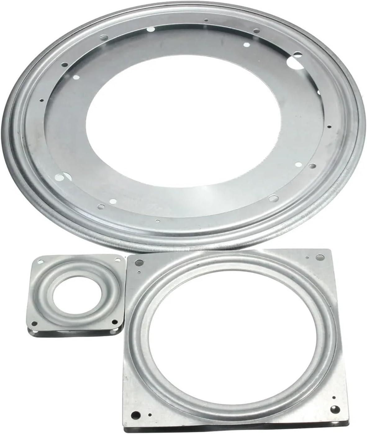SBTRKT 3 Inch Heavy Metal Bearing Rotating Swivel-Turntable Plate for TV Rack Desk Table Smoothly Square/Round for Corner Cabinets (Color : Square 6 inch)