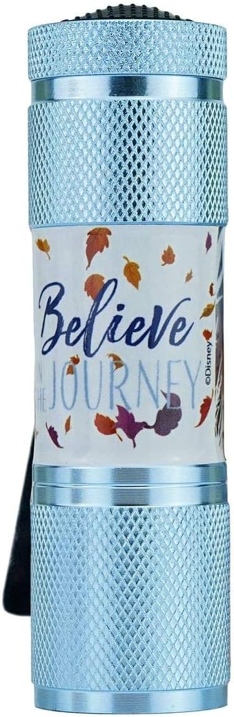 SRV Hub - Kids Aluminum 9 LED Torch with Colours Featuring TV Characters for Girls 3+ Years - Frozen (Believe)