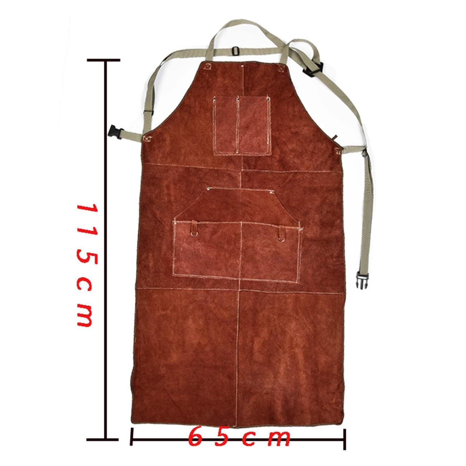 Tablier de travail du cuir for soudure et bois, idéal for la cuisson Charpentier, menuisier
