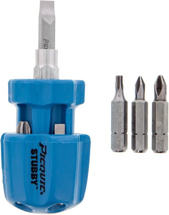 Picquic Stubby Multi-Bit x 1-1/3 in. L Stubby Screwdriver 1 pc.