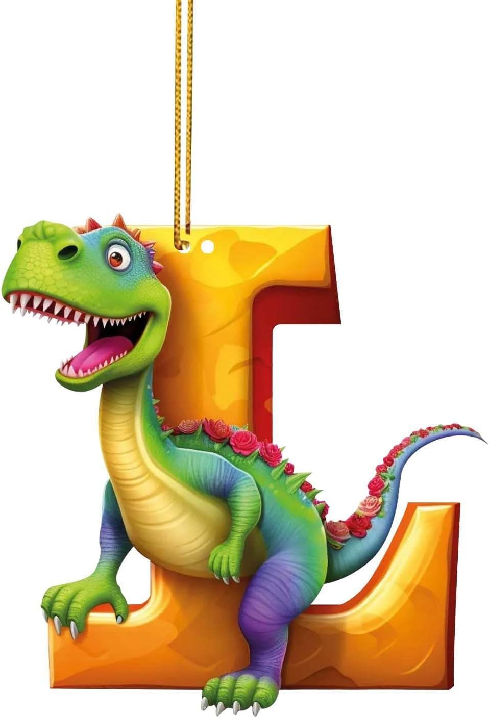 Décoration de Noël dinosaure incassable en acrylique pour sapin enfant