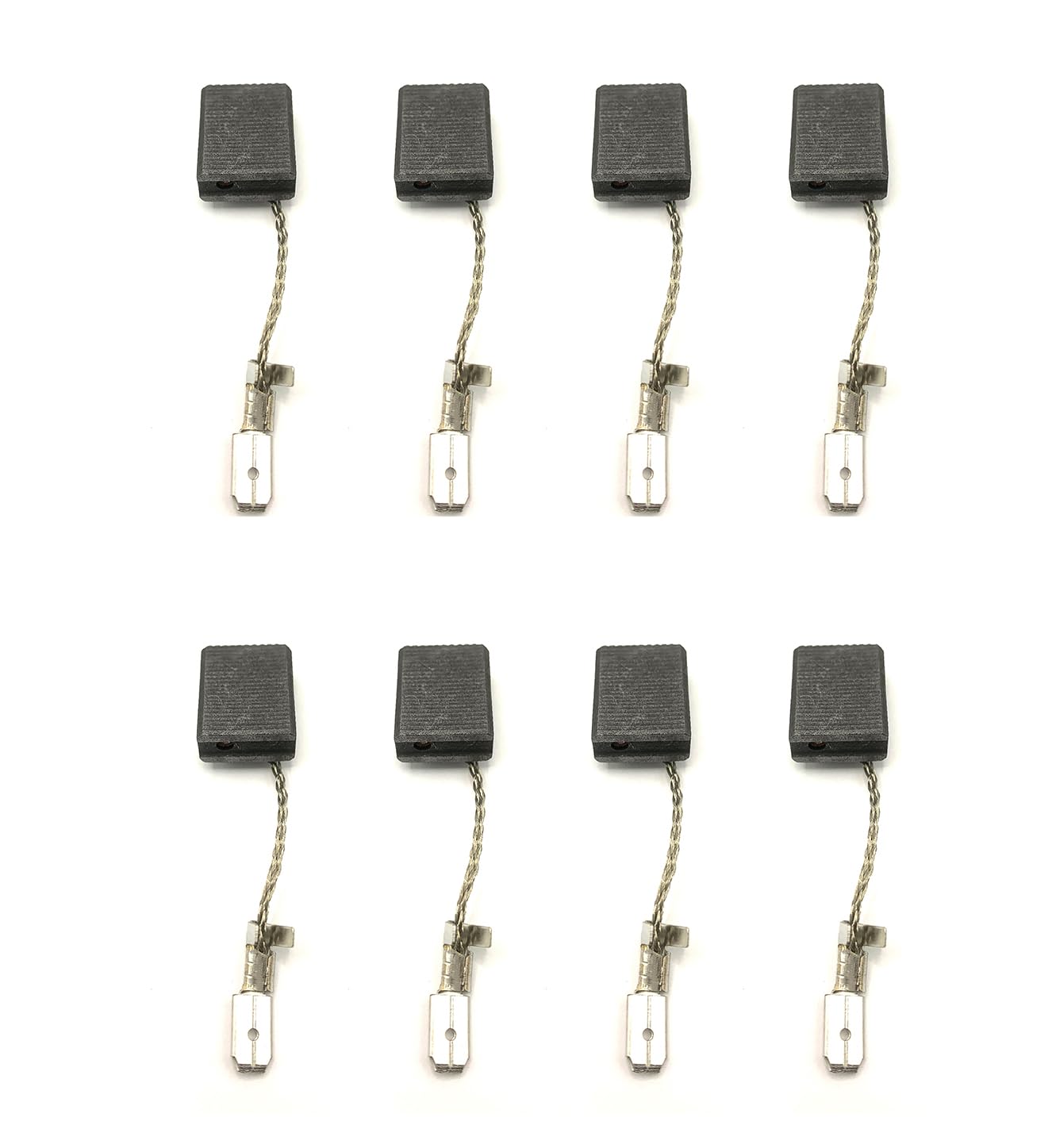 Pack of 8 316055220 Carbon Brush Set Material Graphite consumable brus for 6" Angle Grinder Electric Equipment 17-150 M16 Replacement Durable for metabo