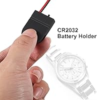 Vista 7 de Alinan Soporte de batería con botón, soporte de batería de celda de moneda con interruptor CR2032 1 X 3V Soporte de batería Caja de almacenamiento