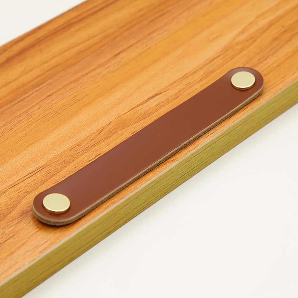 10 Pack Soft Genuine Leather Drawer Pulls Handle 6.7 x 1,Wardrobe Kitchen Closet Knobs Door Cabinets Pulls Handles with Screws,Home Decoration, Handmade (6.7" Total Length, 10 Pack)