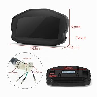 Universal RPM Motorcycle Meter GPS Speedometer Digital Odometer Injection Carburettor Instrument Travel Speedometer Digital