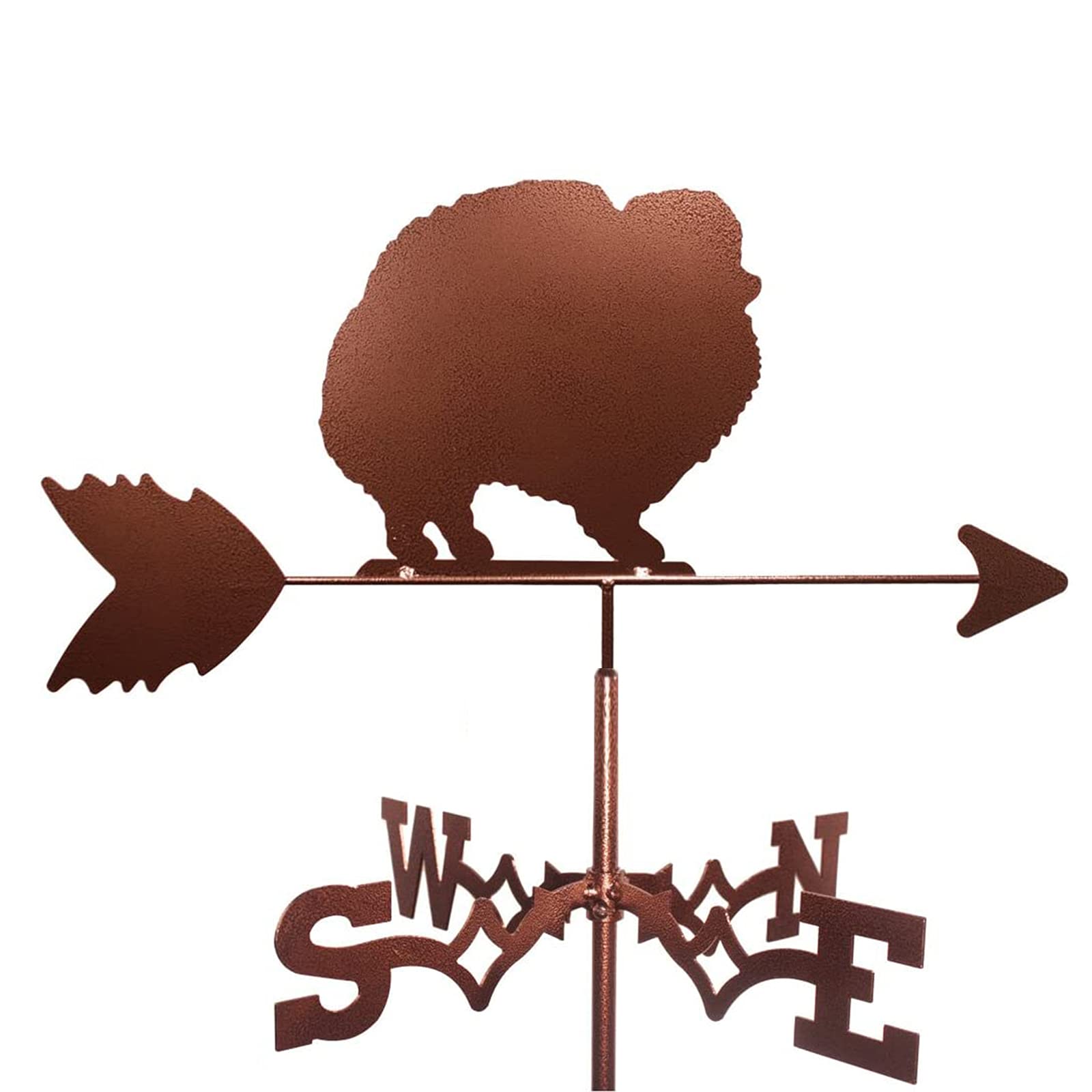 TAXXII Weather Vane,Metal, Professionnel Measuring Tool Vintage Hollow Wind Direction Indicator for Outdoor Garden Roof Paddock Decoion Weathercock-Dog