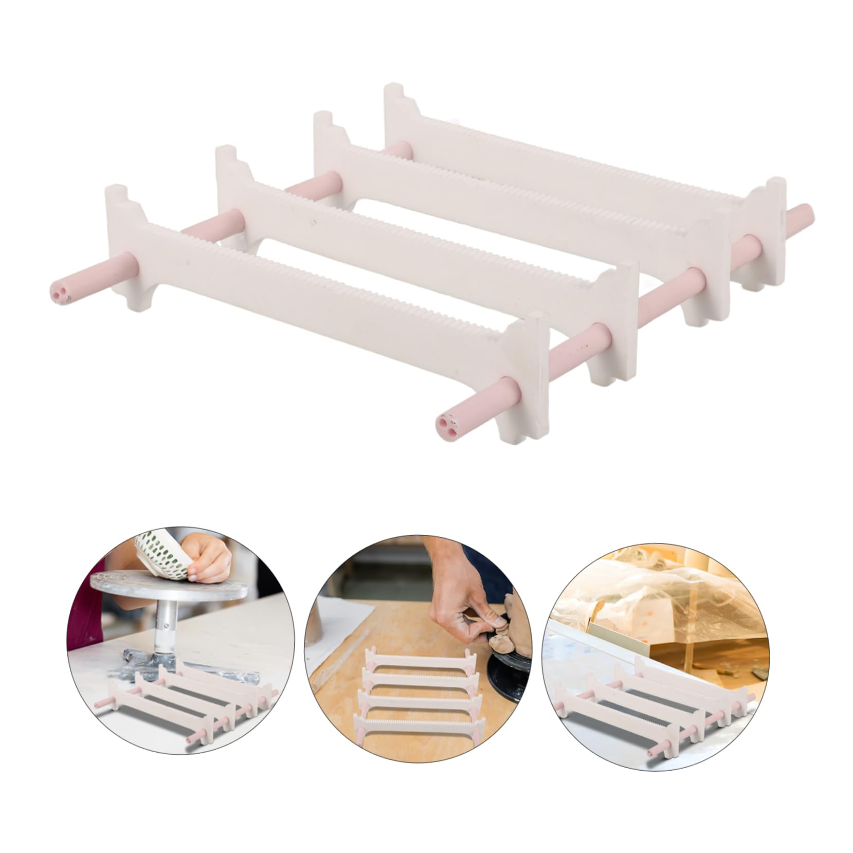 AUTSUPPL Hanging Burning Bracket for Pottery Tools Ceramic Jewelry Stand High-Temperature Kiln Accessory