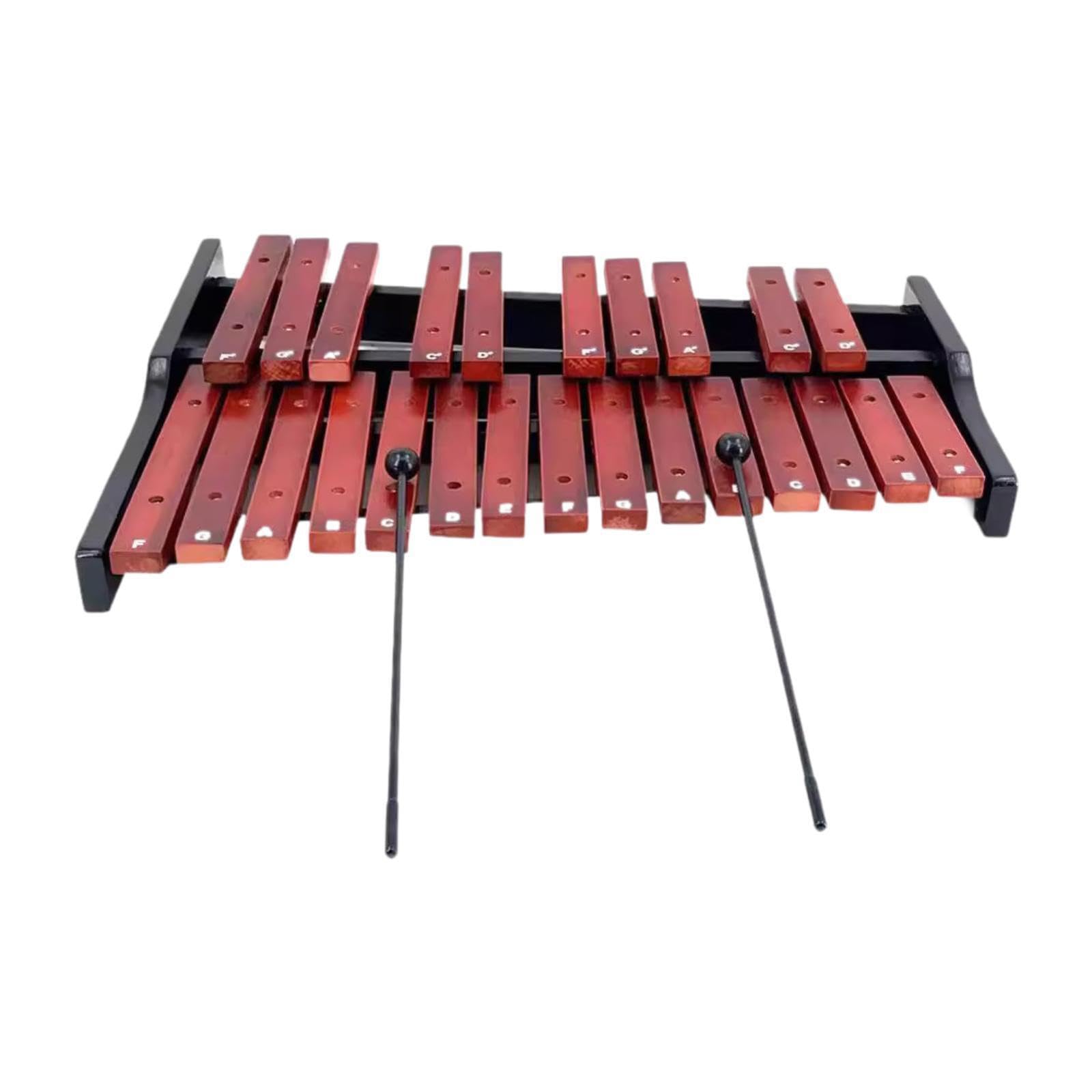 Xilófono soprano de Para madera Glockenspiel con 25 teclas, fabricado para niños. Promueve la música segura. Este instrumento musical infantil es, Imitación con bolsa, 58x47x8cm