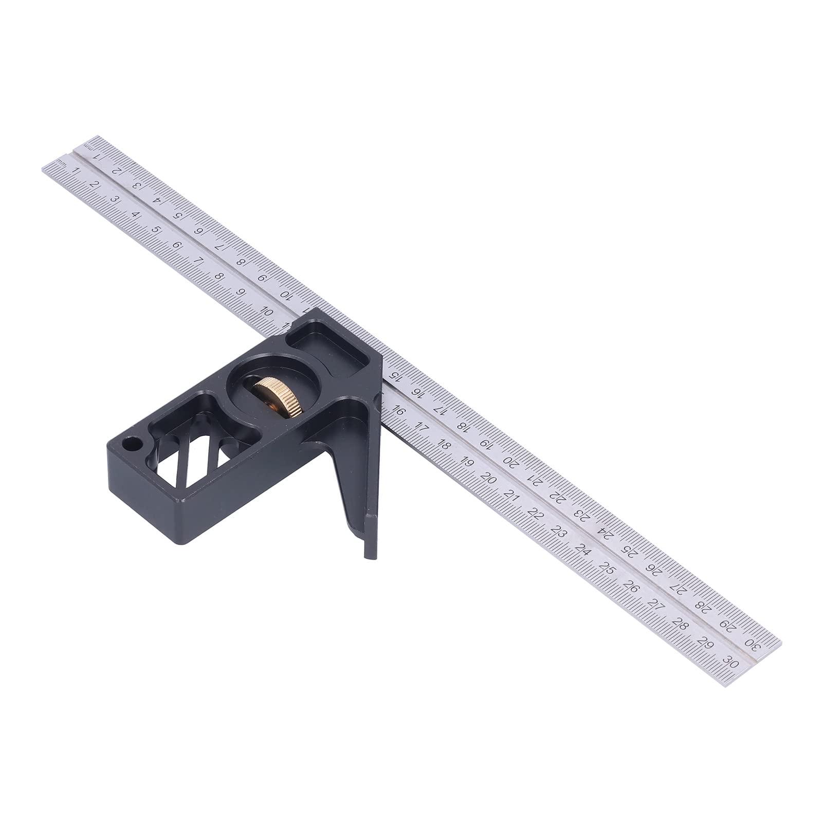 Respicefinem Active Angle Ruler Wide Range Easy To Operate Adjustable Durable Steel Ruler Limiter Made Of Aluminum Alloy With 0 To 300mm Measuring Range Ideal For Measuring