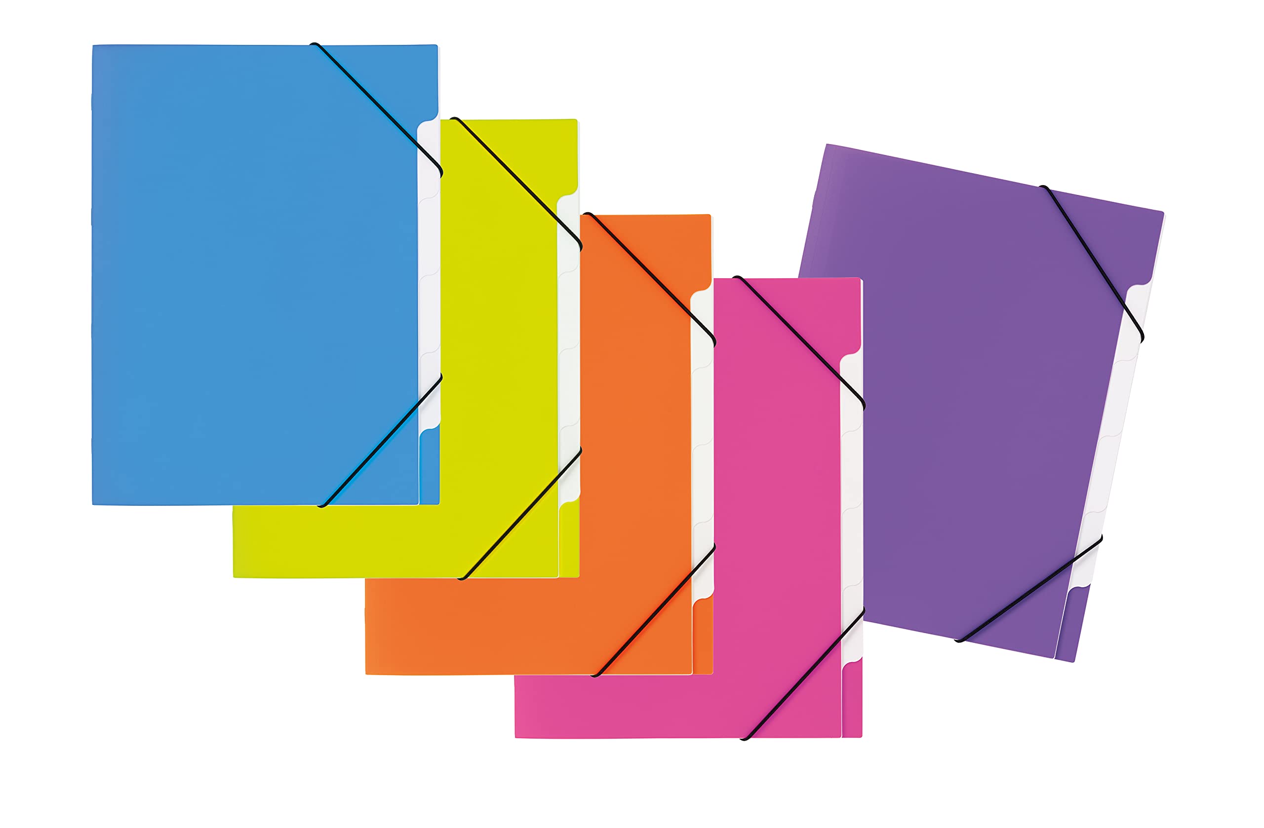 PAGNA Coool Trend 41812-00 Index Folder Set Polypropylene 5 Compartments Assorted with 5 Pieces