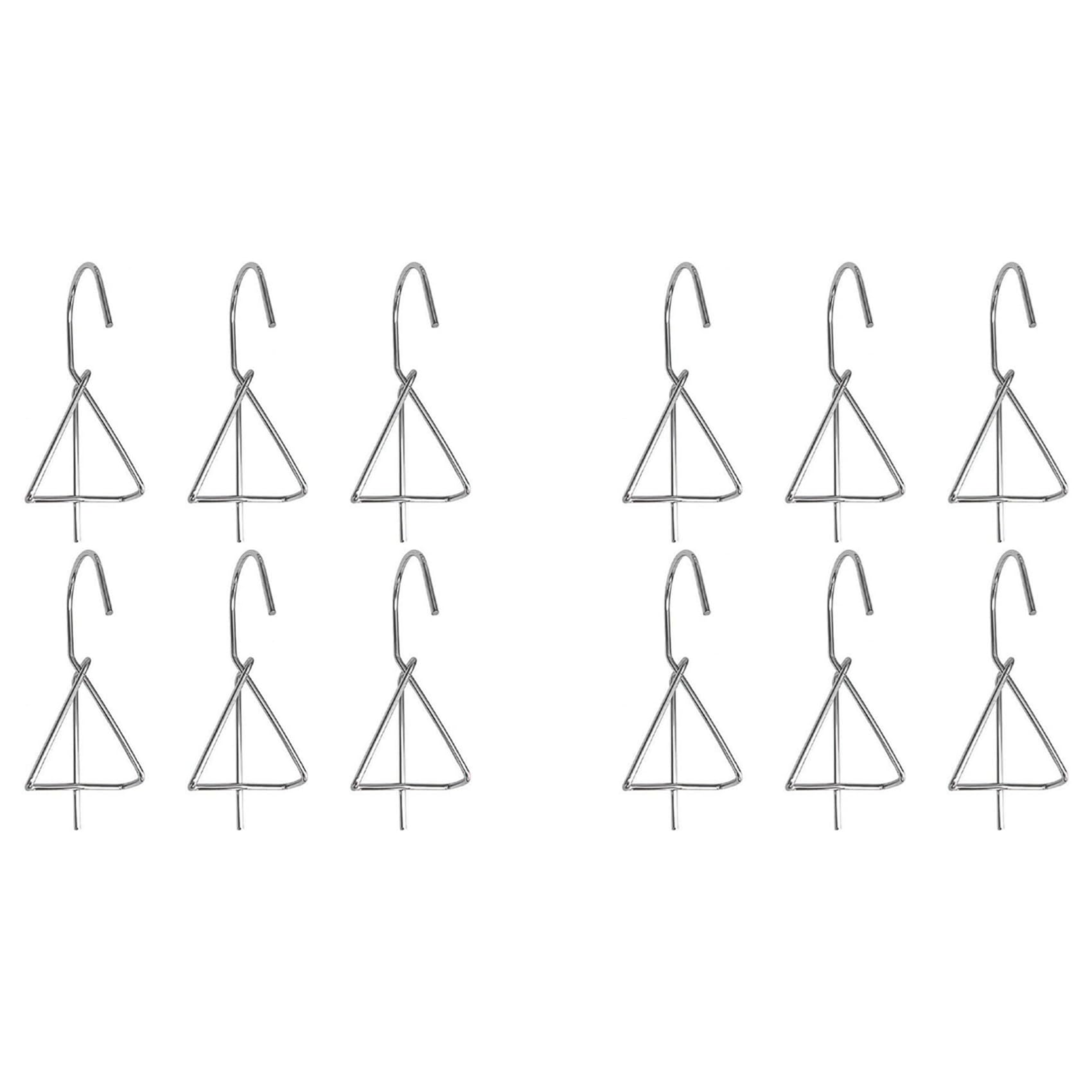 Vjsujehgy 12PCS Terracotta Pots Hangers Flower Pot Hanger Hook Plant Hangers Metal Plant Wall Hanger for Garden Plants Silver