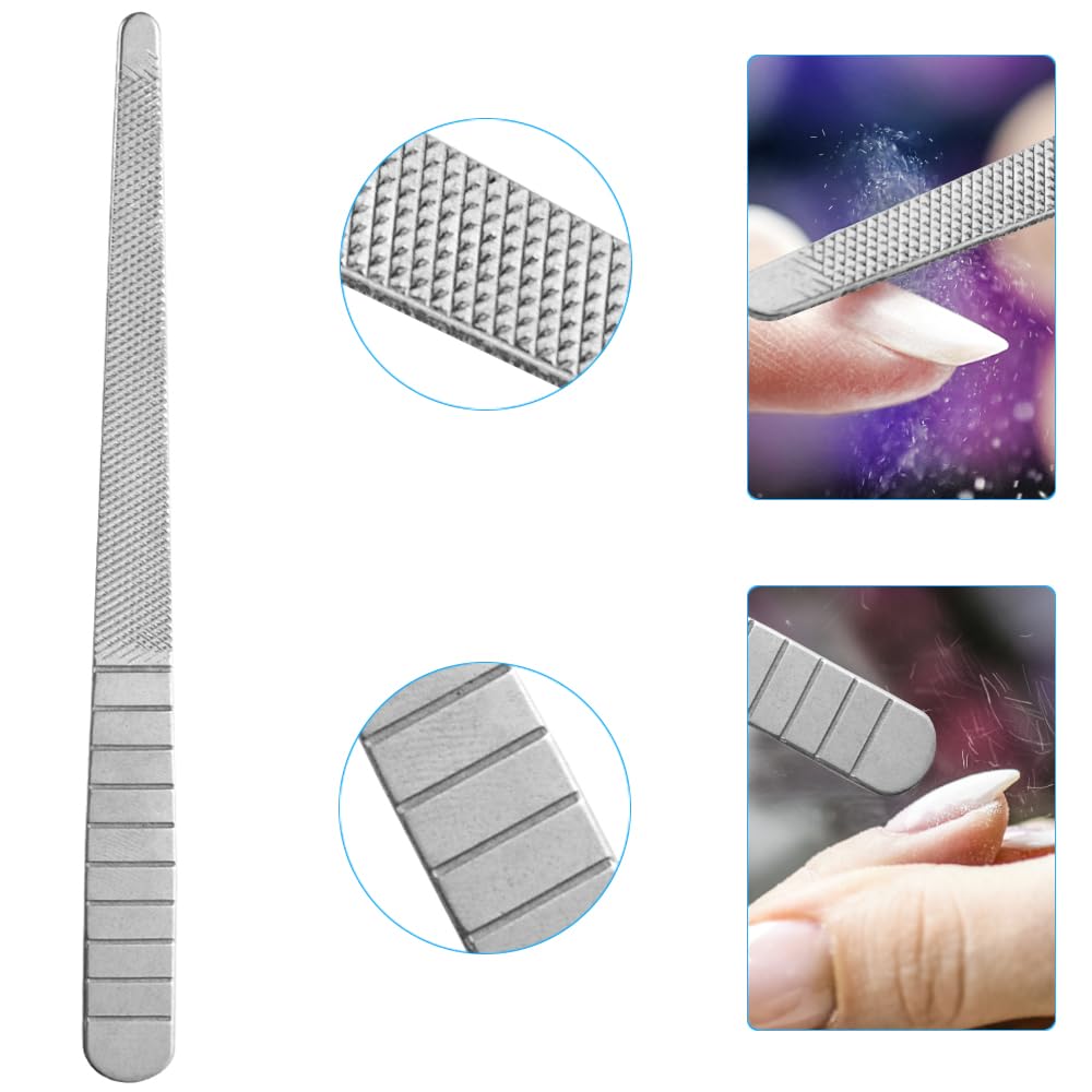 TOVOT 7 pièces Coupe-Cuticules Set d'élimination des Cuticules Kit coupe-cuticules en acier inoxydable Outils pour enlever les cuticules