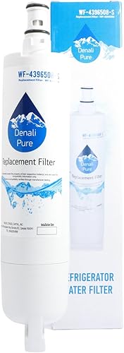 Filtro de agua de repuesto para refrigerador KitchenAid KSRA25CNSS00, compatible con el cartucho de filtro de agua KitchenAid 4396508, 4396509,