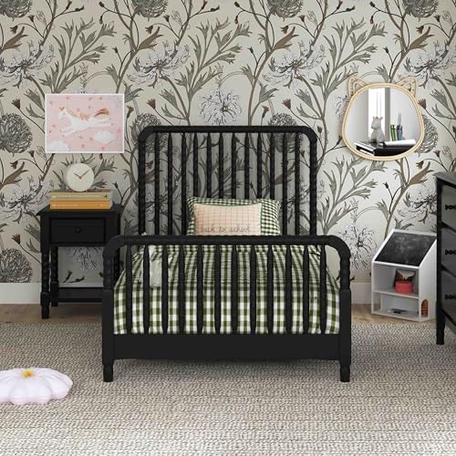 Davinci Jenny Lind Twin-Bed with Wood Spindle Posts in Ebony-Mattress Support Slats Included - image 3