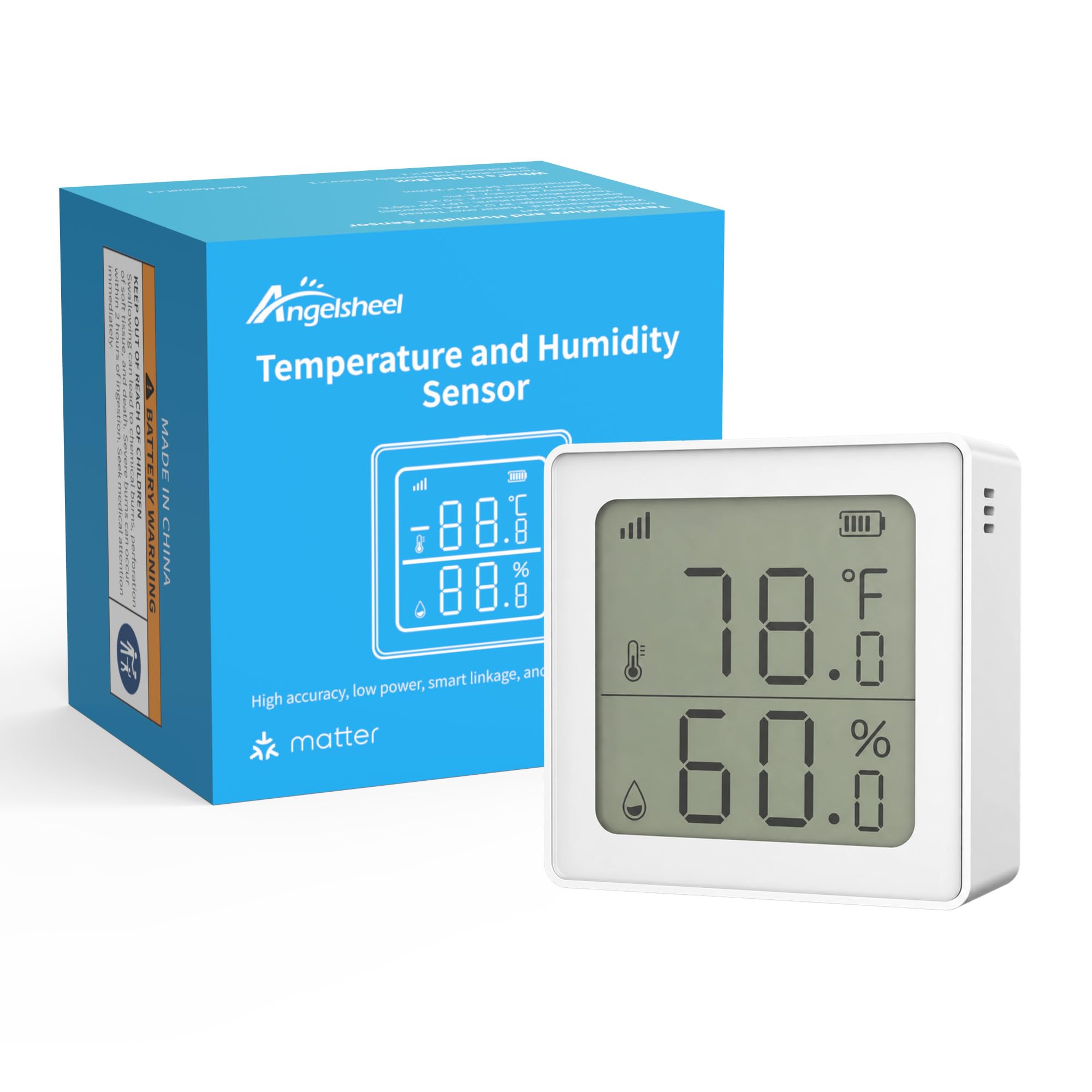 Matter Temperature Humidity Sensor with LCD Display