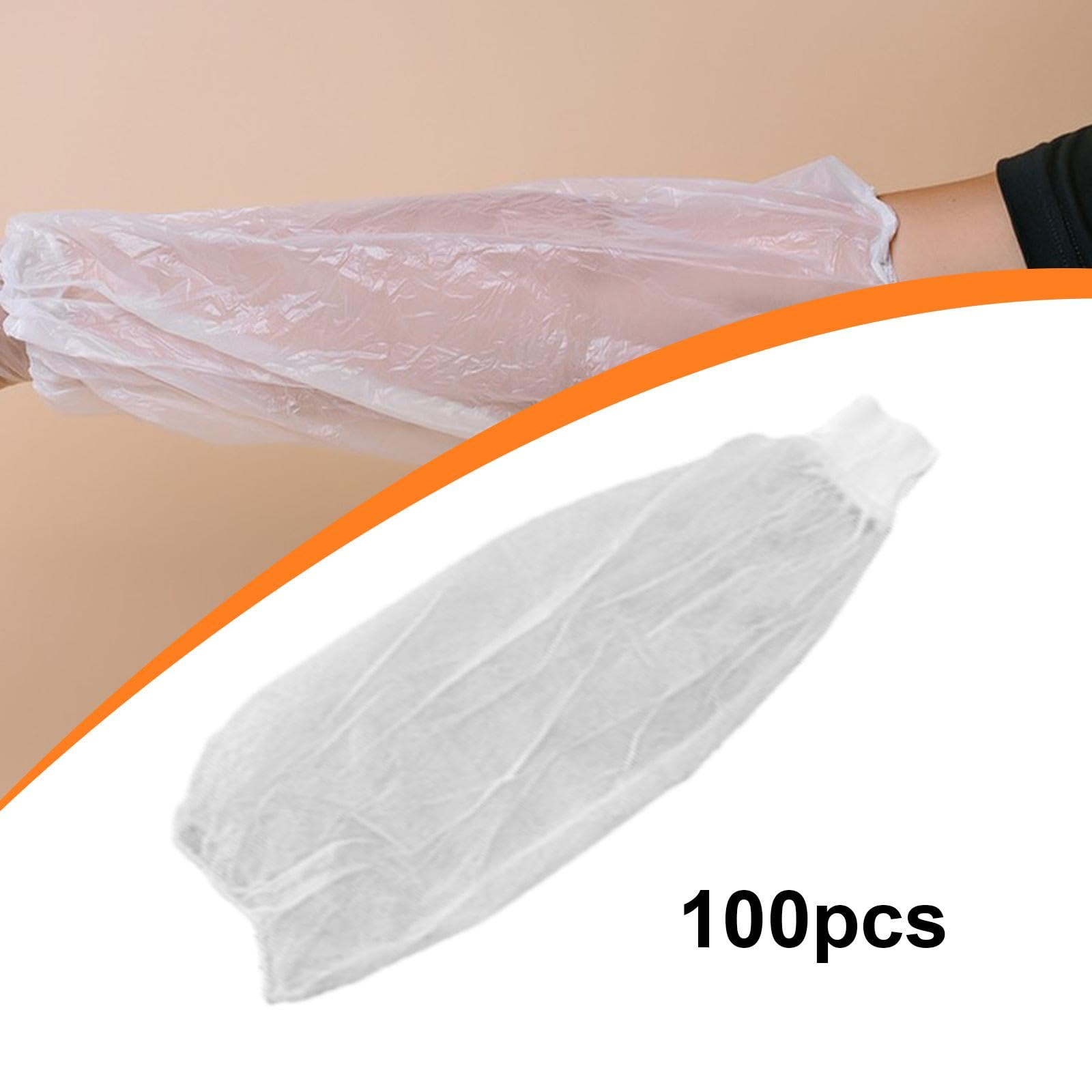 100 Manchons de Protection pour Les Bras, Idéaux pour Les Salons de Beauté et Les Buffets à Domicile.