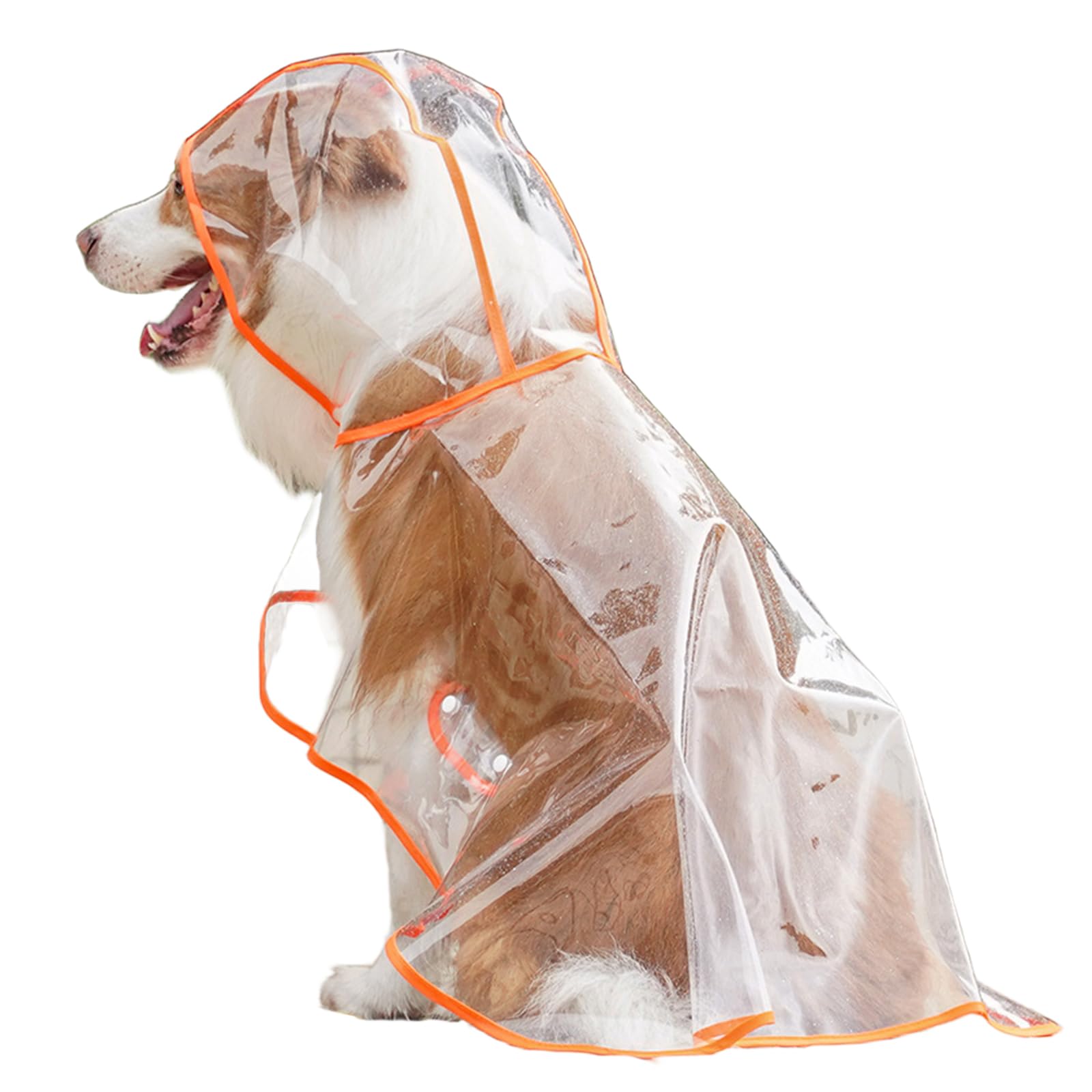 Impermeabile Per Cani, Cappotto Impermeabile Per Cani Con Cappuccio, Poncho Impermeabile Giacca Antipioggia Leggera Per Animali Ad Asciugatura Rapida Per Cane Taglia Media/Grande - Verde (20