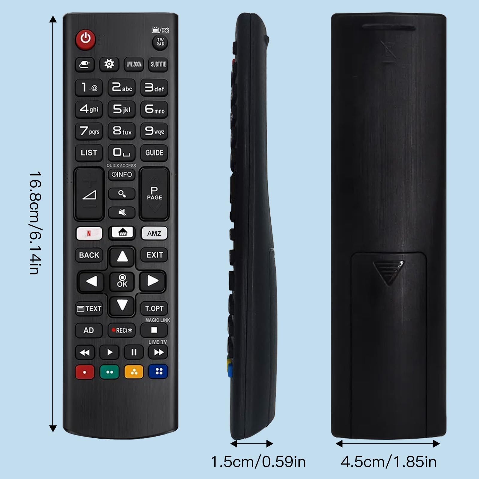 LG AKB75095308 Télécommande Universelle Compatible Tous Téléviseurs LG Smart TV LCD LED 4K 8K Netflix