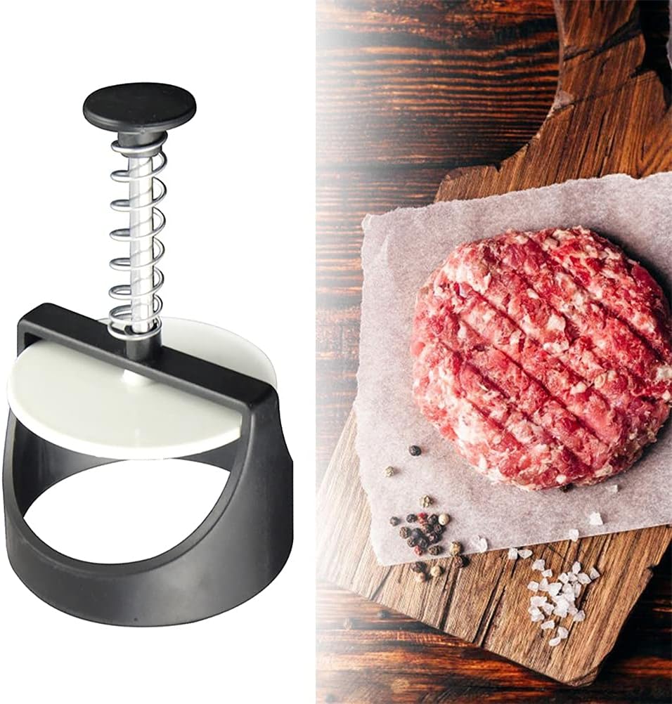 1pc Home Kitchen Round Shape Hamburger Press Stainless Steel Hamburger Patty Maker Press Burger Meat Maker Kitchen Gadgets