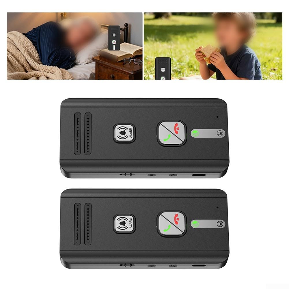 Sistema de intercomunicación inalámbrico para seguridad en el hogar, completo para audio bidireccional DUPLEX con respuesta automática, llamada de largo alcance para el cuidado de ancianos