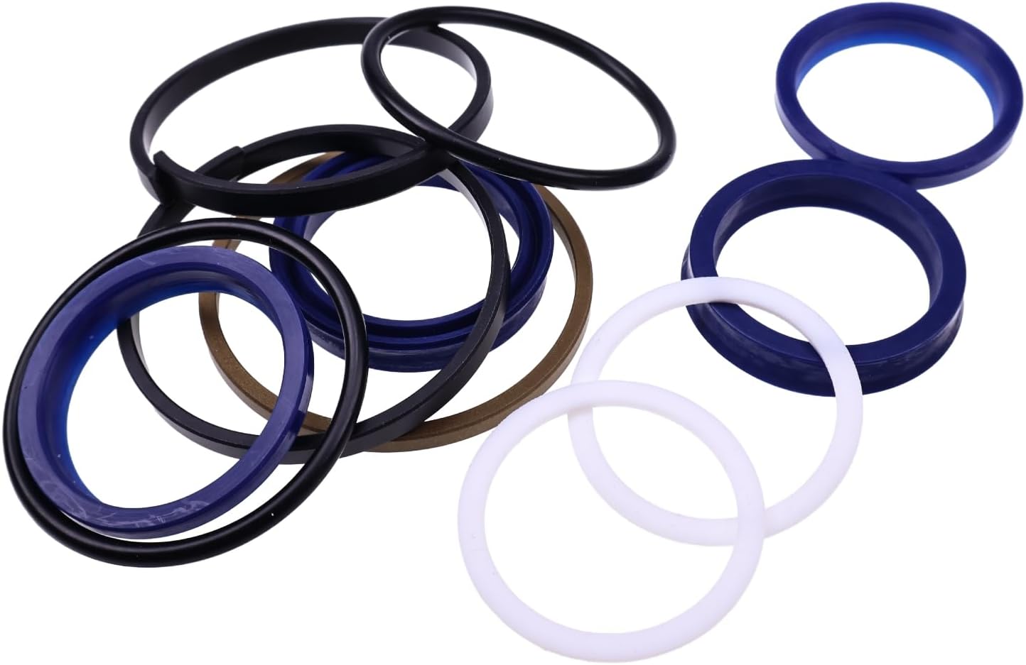 IEQFUE Power Steering Cylinder Seal Kit 83957762 Compatible with New Holland TB80 TB85 TB90 TB100 TB110 TB120 6610S 7610S 8010 CAR49101 S.12911 Ford 6610 7710 7610 5610