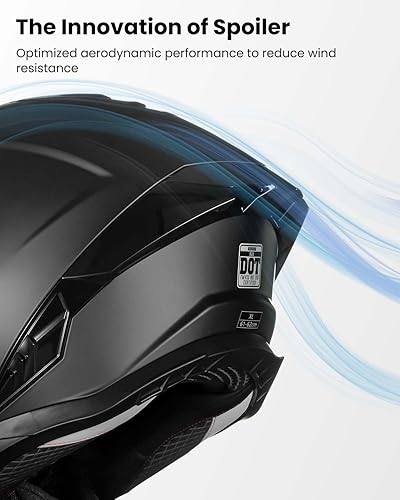 Miniatura 5 de Casco modular para motocicleta de cara completa con doble visera abatible para adultos, hombres y mujeres, modelo 928