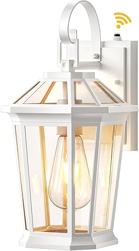 Miniatura 9 de VIANIS Luces de porche para exteriores, montaje en pared, lámpara exterior del atardecer al amanecer para casa, 100% aluminio antioxidante,