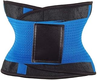 ال كيو اف سي جيه ان بي حزام دعم الخصر للنساء لتنحيف الجسم، حزام خصر للتحكم في الخصر، كورسيه مشد لتشكيل الجسم، حزام دعم قطني (اللون: ازرق E، المقاس: XL)