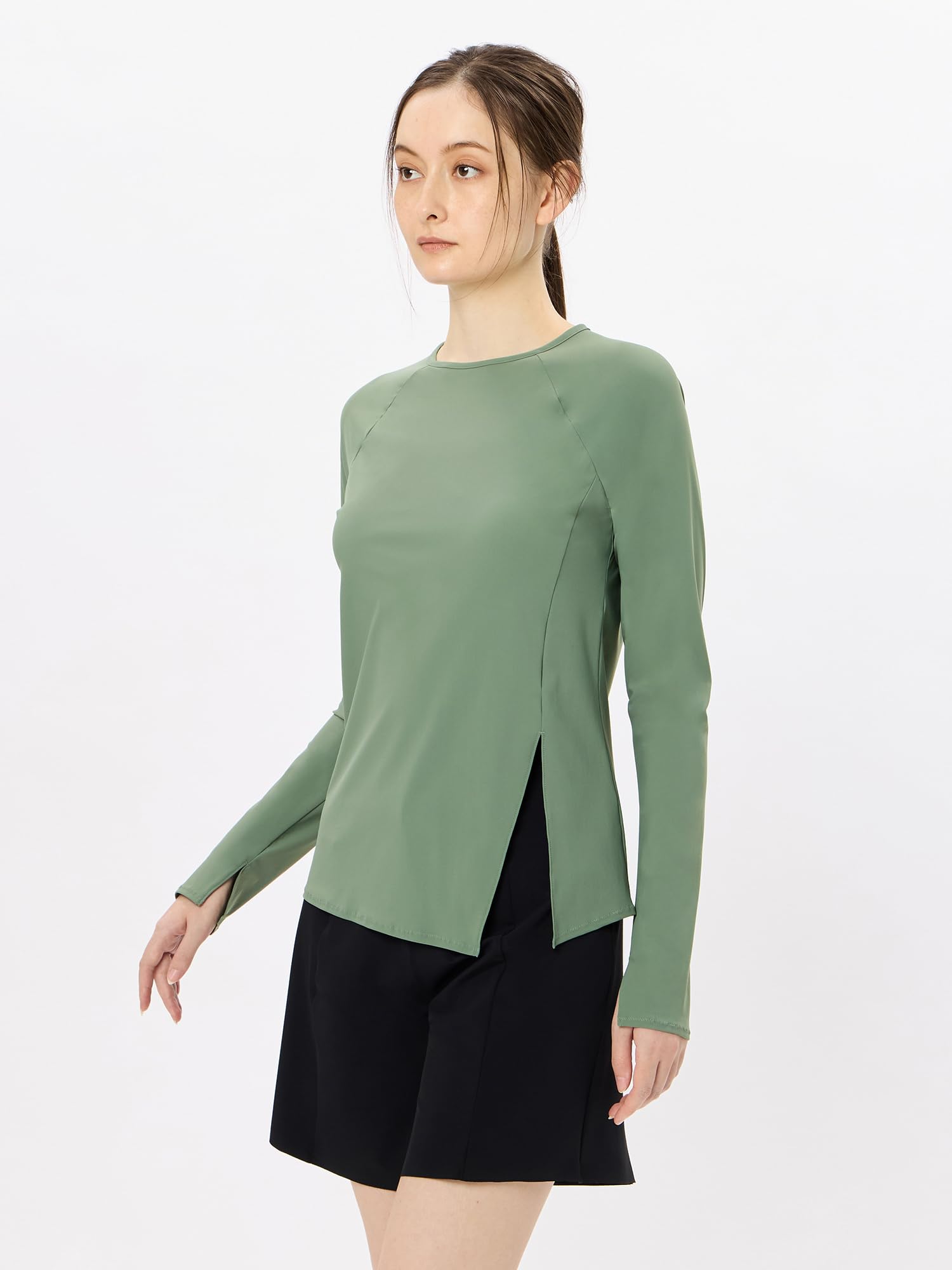 Amazon.co.jp: Speed SFW22430 L/S Separates Fitness Swimsuit, Long